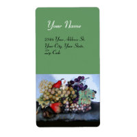 SEASON'S FRUITS 1 - GRAPES AND PEARS green