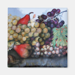 SEASON'S FRUITS 1 - GRAPES AND PEARS MAGNET