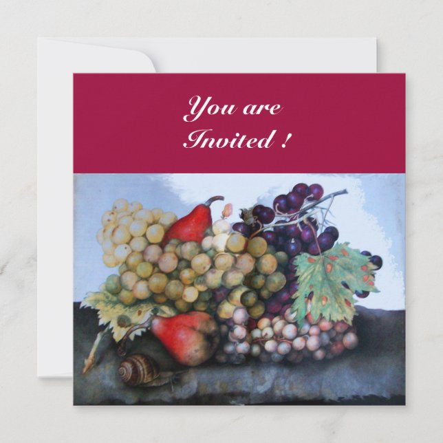 SEASON'S FRUITS 1 INVITATION (Front)