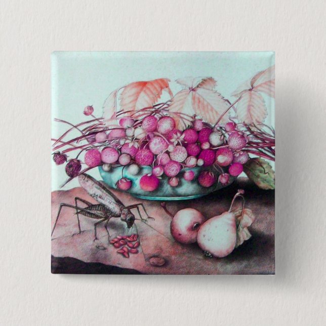 SEASON'S FRUITS 3 15 CM SQUARE BADGE (Front)