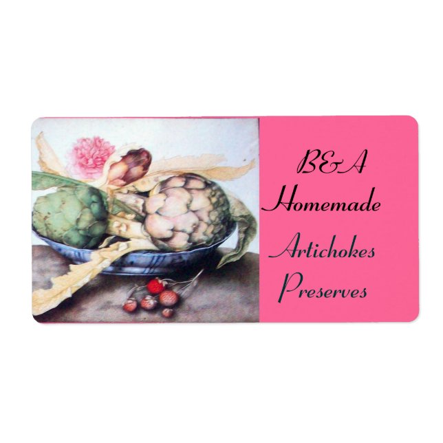 SEASON'S FRUITS 4- ARTICHOKES, ROSE & STRAWBERRIES (Front)