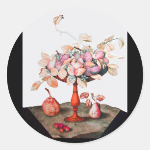 SEASON'S FRUITS 5 CLASSIC ROUND STICKER