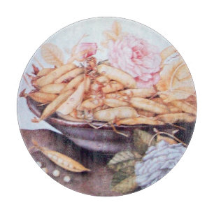 SEASON'S FRUITS 6 - BEANS AND ROSES CUTTING BOARD