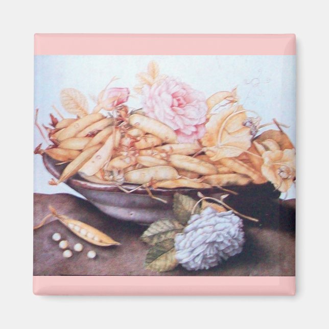 SEASON'S FRUITS 6 - BEANS AND ROSES MAGNET (Front)