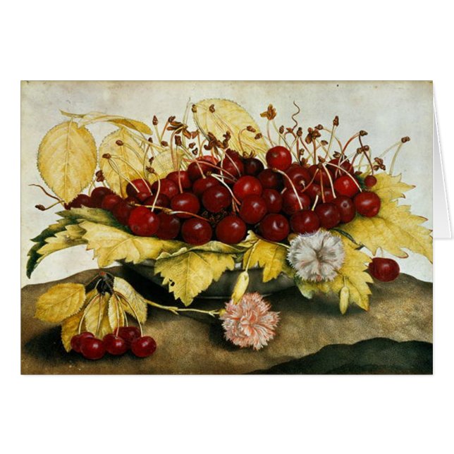 SEASON'S FRUITS / CHERRIES AND CARNATIONS (Front Horizontal)