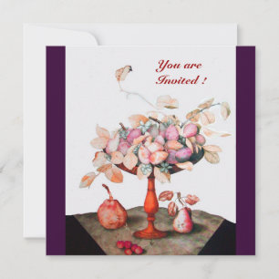 SEASON'S FRUITS / FLOWERS ,PRUNES, AND LEAVES INVITATION