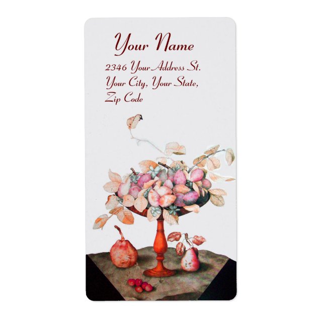 SEASON'S FRUITS,JASMINES,LEAVES PRUNES Pink White  (Front)