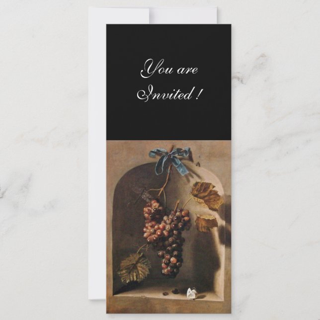 SEASON'S FRUITS - PROSPERITY ,brown green yellow Invitation (Front)