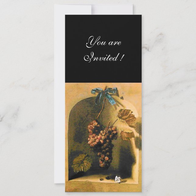 SEASON'S FRUITS - PROSPERITY ,brown green yellow Invitation (Front)