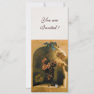 SEASON'S FRUITS - PROSPERITY ,brown yellow gold Invitation