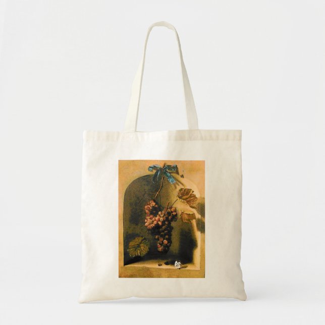 SEASON'S FRUITS -PROSPERITY HANGED GRAPES Rustic Tote Bag (Front)