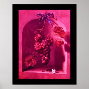 SEASON'S FRUITS -PROSPERITY pink red purple Poster