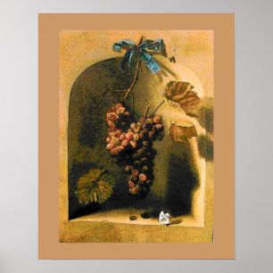 SEASON'S FRUITS -PROSPERITY yellow brown Poster