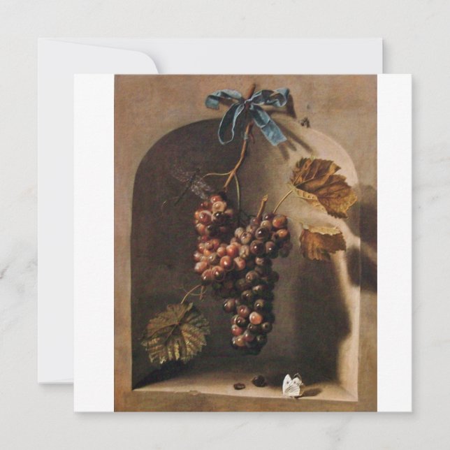 SEASON'S FRUITS - PROSPERITY , yellow green brown Invitation (Front)