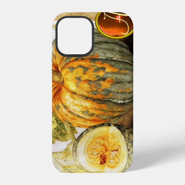 SEASON'S FRUITS  / PUMPKINS MONOGRAM iPhone CASE (Back)