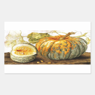 SEASON'S FRUITS  / PUMPKINS RECTANGULAR STICKER