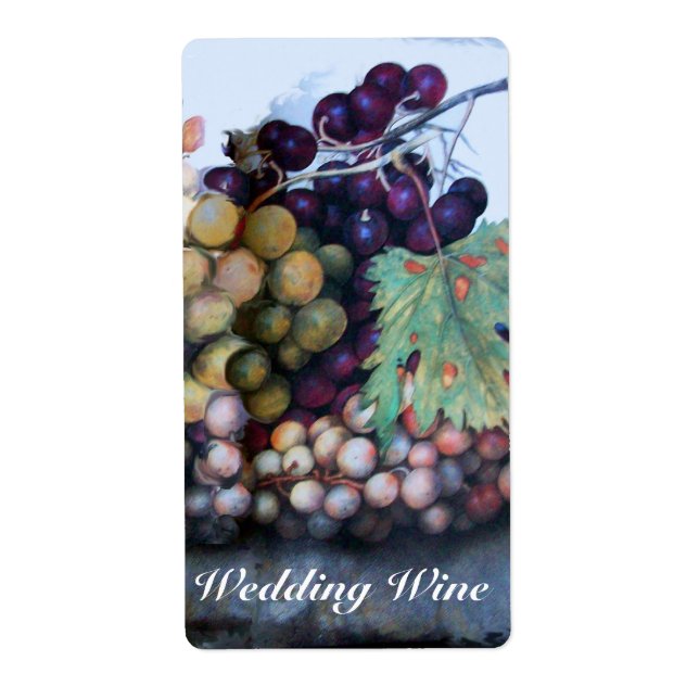 SEASON'S FRUITS / RED WHITE GRAPES WEDDING WINE (Front)