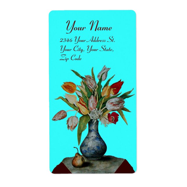 SEASON'S FRUITS -TULIPS blue turquase (Front)