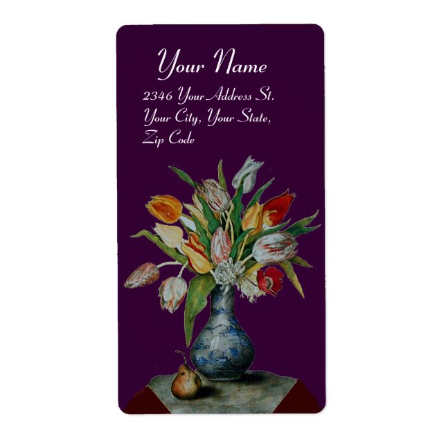 SEASON'S FRUITS -TULIPS ,purple (Front)