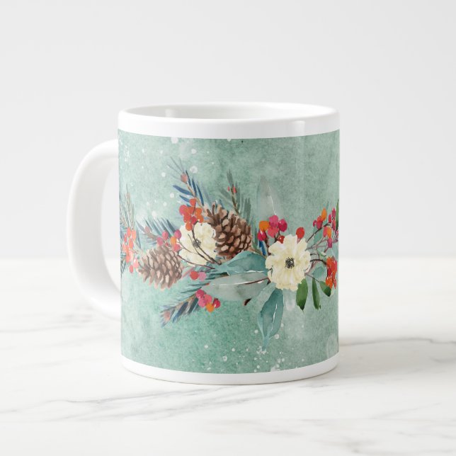 Seasons Geetings from the Forest Gift Large Coffee Mug (Front Left)