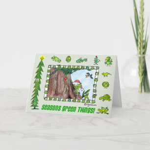 Seasons Green Things Elf Card