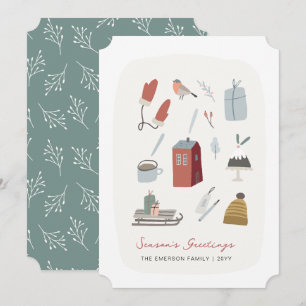 Season's Greeting Winter Holiday Card