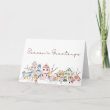 Season's Greetings 5" x 7" Folded Card