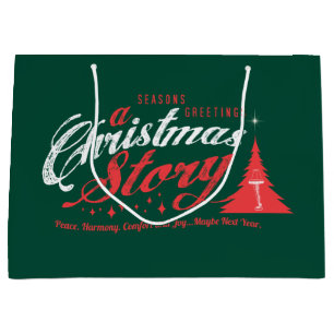 Season's Greetings - A Christmas Story Large Gift Bag