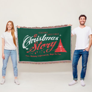 Season's Greetings - A Christmas Story Throw Blanket