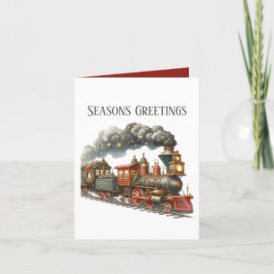 Seasons Greetings add message Holiday Card