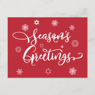 Season's Greetings Add Your Photo Postcard