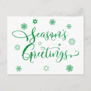 Season's Greetings Add Your Photo Postcard