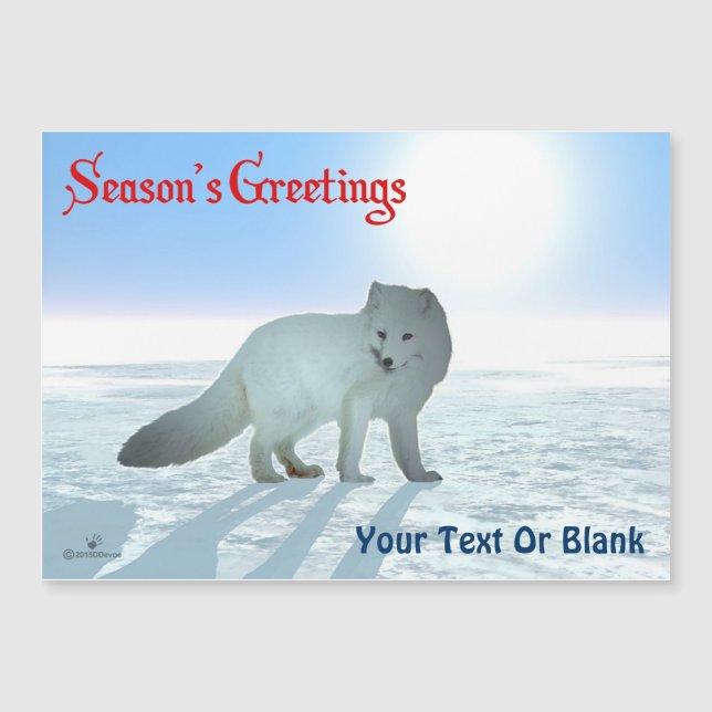 Season's Greetings - Arctic Fox (Front)
