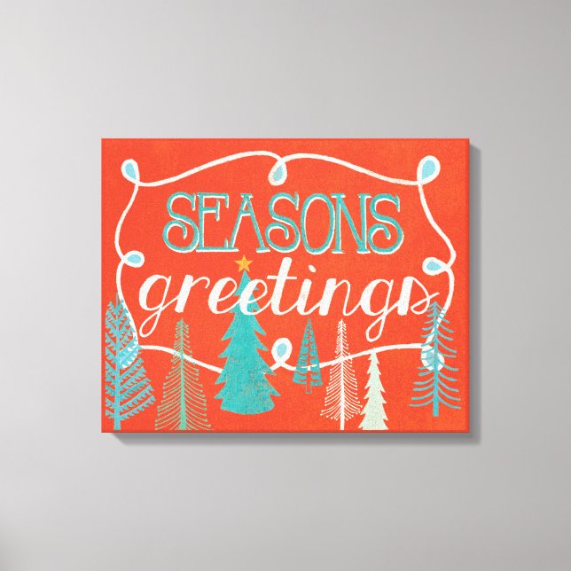 Seasons Greetings Canvas Print (Front)