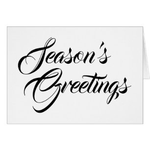 Season's Greetings, card