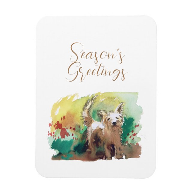 Seasons greetings Card Magnet (Vertical)