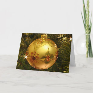 Season's Greetings Card with Ornament
