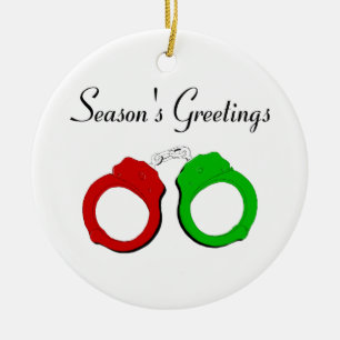 Seasons Greetings Ceramic Tree Decoration