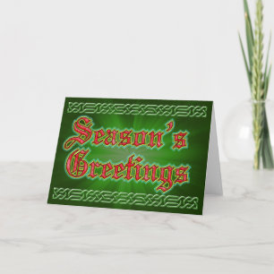 Season's Greetings Christmas Card