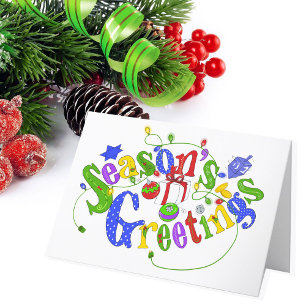 Season's Greetings Christmas Card