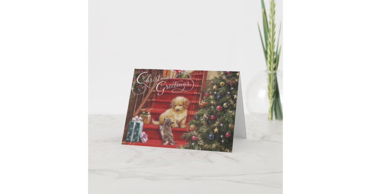 Seasons Greetings Christmas Card | Zazzle.co.uk