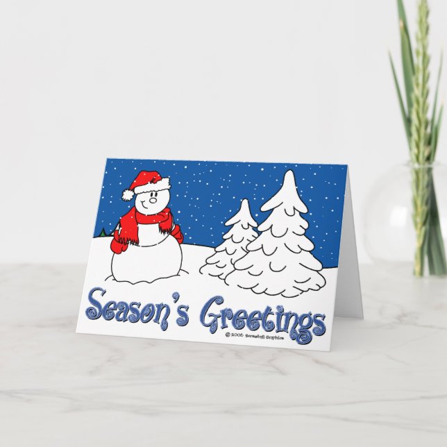 Season's Greetings Christmas Card (Front)