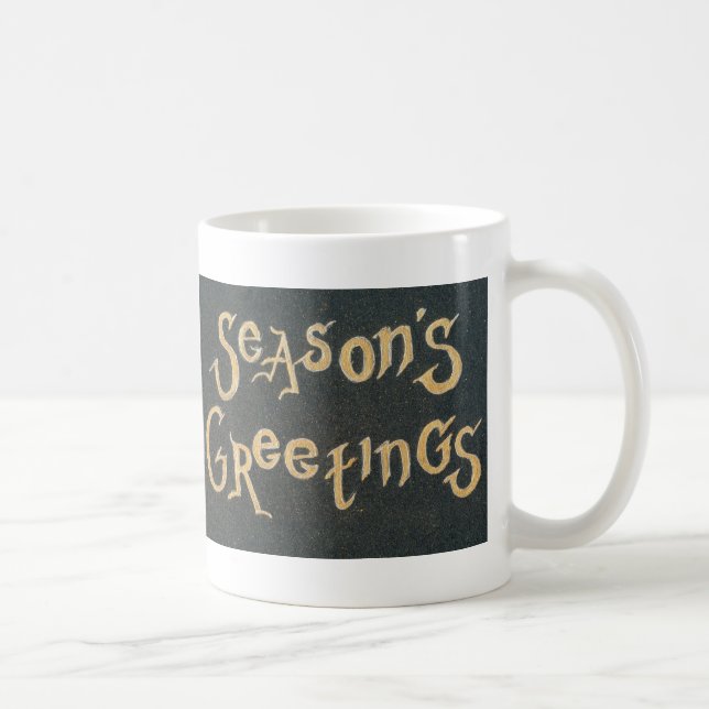 'Season's Greetings Christmas Coffee Mug (Right)