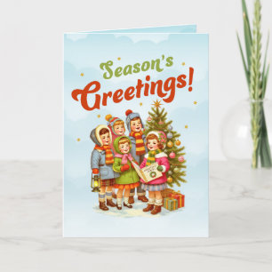 Season's Greetings Christmas Holiday Card