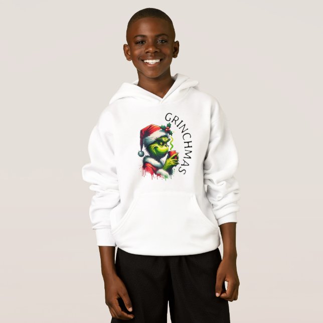 Season's Greeting's dalmatian Sweater  (Front Full)
