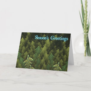 Season's Greetings - Dark Forest Holiday Card