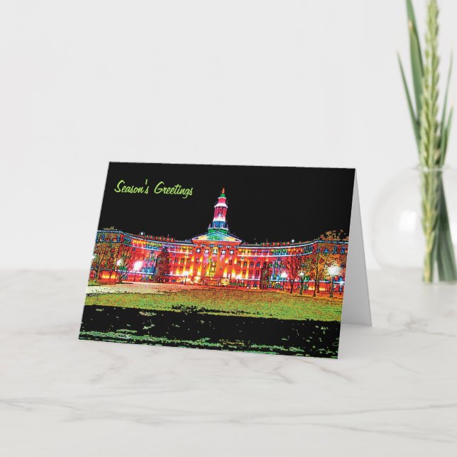 Season's Greetings, Denver, CO City & County Bldg. Holiday Card (Front)