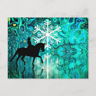 Season's Greetings Dressage Horse Winter Holiday