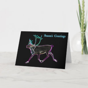 Season's Greetings - Electric Caribou Holiday Card