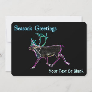 Season's Greetings - Electric Caribou Holiday Card